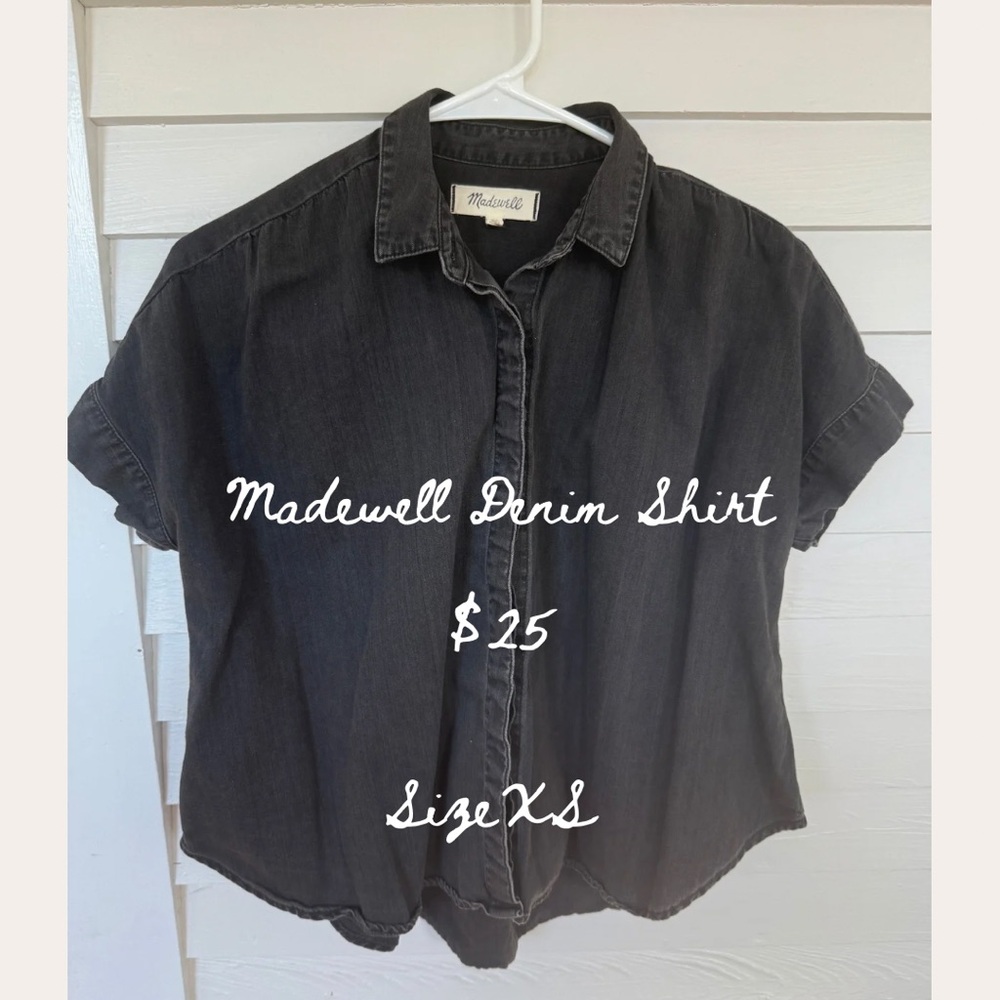 Madewell Charcoal Denim Shirt